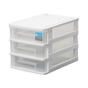 サンコープラスチック:ストッキー SA-503 ホワイト 435163 収納ケース デスク用品 オフィス 小物入れ 文具 整理ケース 435163