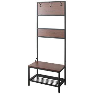 宮武製作所:ベンチハンガー 玄関チェア ハンガーラック モダン  コートハンガー エントランスチェア 玄関ベンチ BCW-600