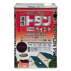 コーヒーブラウン 14kg トタンつやありペイント 4976124184529 ニッペホームプロダクツ