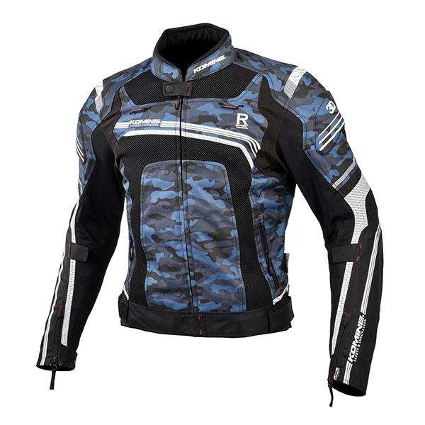 KOMINE(コミネ):JK-130 Rスペックメッシュジャケット Blue Camo/Black ...