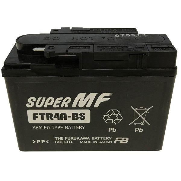 古河電池:シールド型 バイク用バッテリー ［ 液入充電済 ］ FTシリーズ FTR4A-BS FB ...