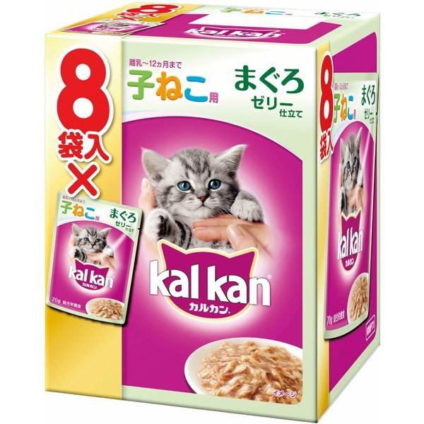 マースジャパンリミテッド:カルカン パウチ 12ヵ月までの子ねこ用 まぐろ 70g (8袋入) KM...