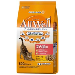 ユニ・チャーム:AllWell室内猫用チキン味8...の商品画像