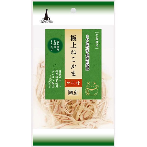 ペティオ:極上ねこかま かに味 30g 4903588138539 食物繊維が配合されており、毛玉の...