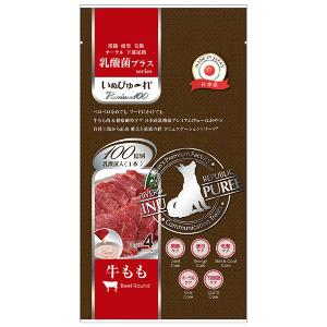 リバードコーポレーション:いぬぴゅ〜れ 乳酸菌プラス Premium100 牛もも 4本 4571130129184 RIVERD RIPUBLIC