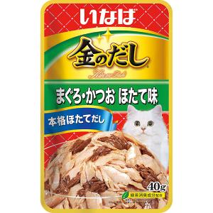 いなばペットフード いなば 金のだしパウチ まぐろ・かつお ほたて 40g 4901133811647