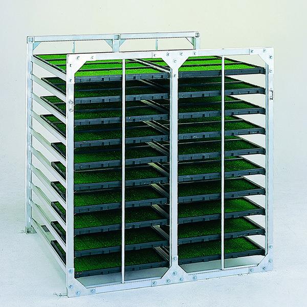 (法人限定)昭和ブリッジ:育苗棚 (水平収納型)AR AR-80(メーカー直送品)(車両制限)(車上...