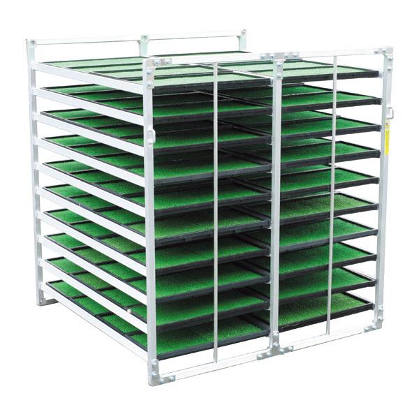 (法人限定)昭和ブリッジ:育苗棚 (水平収納型)NC/NS NS-80(メーカー直送品)(車両制限)...