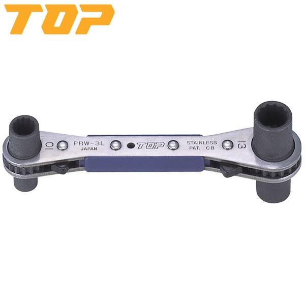 TOP(トップ):ラクラッチ PRW-3L (ロング4サイズ板ラチェットレンチ)