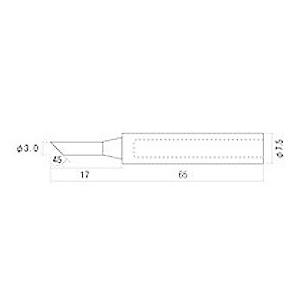 石崎電機製作所:こて先 鉄メッキ SXP-TC SX-31A/51A用 SXP-TC