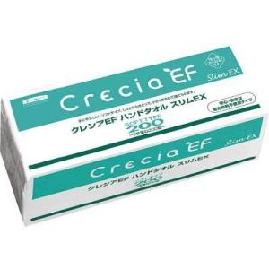 日本製紙クレシア:クレシア EFハンドタオル ソフトタイプ200 スリムEX(36箱) 37030 ハンドタオル ペーパータオル｜cocoterracemore