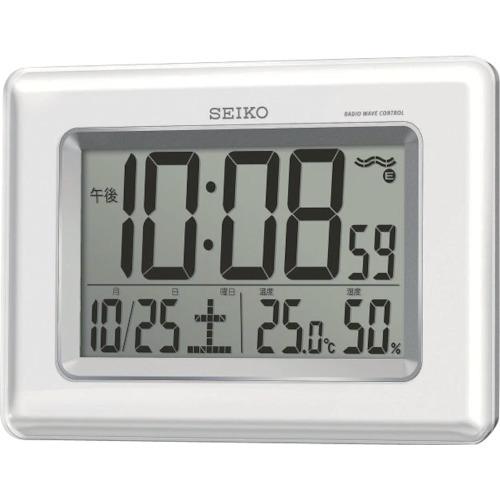 SEIKO（セイコー）:温湿度計付き掛置兼用電波時計 SQ424W オレンジブック 8275570