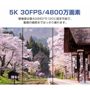 ビデオカメラ 4800万画素 4K 5K 小型...の詳細画像5