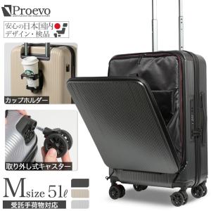 スーツケース m mサイズ フロントオープン 軽量 ブレーキ ストッパー 着脱 交換 静音 TSA ビジネスキャリー キャリーケース 旅行 1泊 2泊