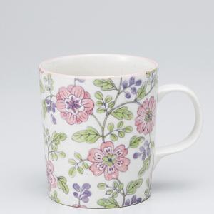 和食器 なごみ唐草 軽量 マグカップ 赤 カフェ コーヒー 紅茶 珈琲 お茶 オフィス おうち 食器...