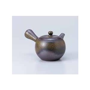 和食器 常滑焼 一心作黒イラボ釉丸形さわやか網