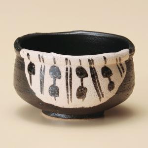 和食器 土物 手造り 黒織部抹茶碗  おうち 鉢 茶道 練習