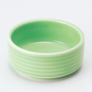 和食器 小さなグリーン 緑すじ入切立 小鉢 小皿 豆皿 6.6×3cm うつわ 陶器 おしゃれ おうち｜cocottepot