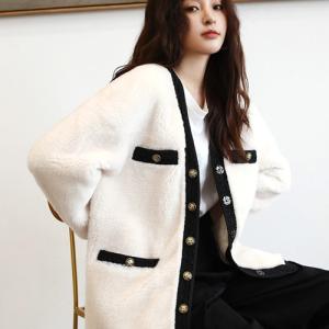 コート レディース ファーコート 上品 大人 ホワイト