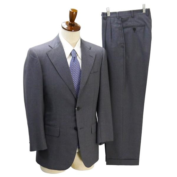 SHIPS イングランド産 段返り 3つボタン シングルスーツ AB3 S グレー ストライプ ツー...