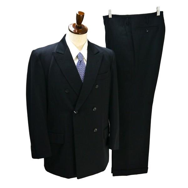 GOLDEN CAMEL ゴールデンキャメル 6つボタン ダブルスーツ 袖口3つボタン A7 L ブ...