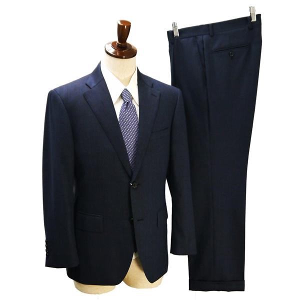 ダーバン 2つボタン シングルスーツ 袖口4つボタン A5 M ダークネイビー 濃紺色 ワンタック ...