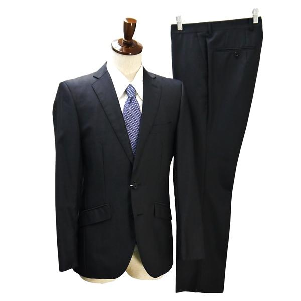 THE SHOP TK Shiny Wool 2つボタン シングルスーツ Y8 XL 光沢のあるダー...