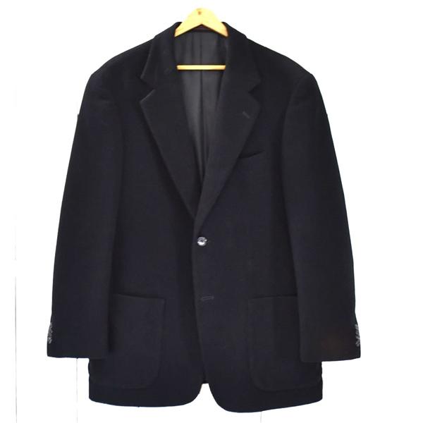 23区HOMME 2つボタン シングル ジャケット 50 / XL ブラック 袖口4つ釦 春秋冬対応...