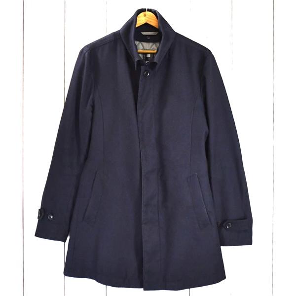 スーツセレクト 比翼仕立て 5つボタンシングル スナップダウン 取外可能ライナー付 コート L 濃紺...