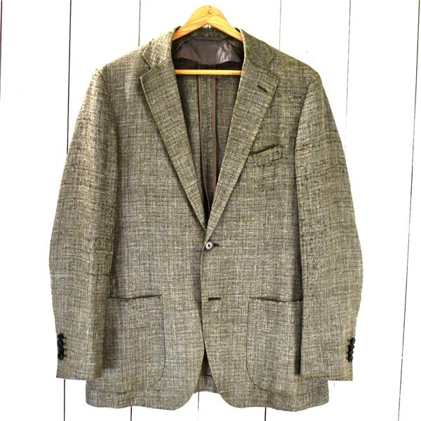 blazer's bank.com 伊製REDA生地 麻リネン混 2つボタン シングル ジャケット ...