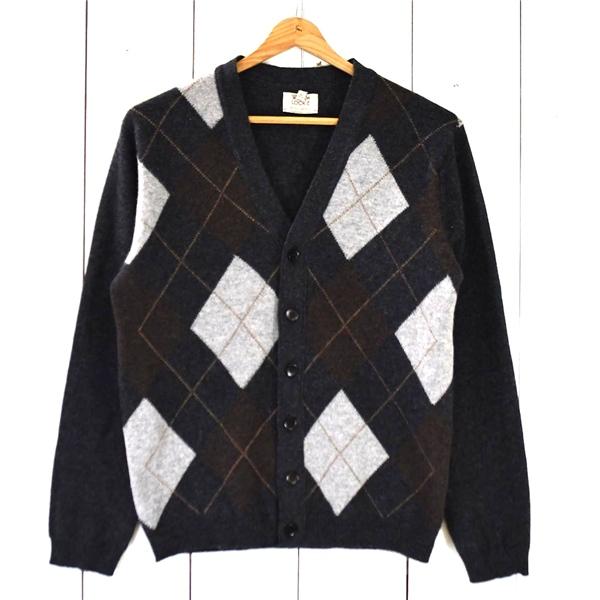 スコットランド製 ウィリアムロッキー WILLIAM LOCKIE ラムウール アーガイル ニット ...
