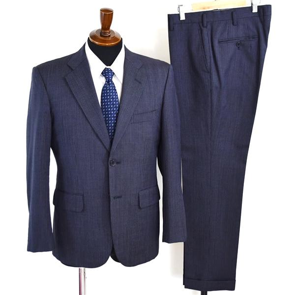 LIMITED EDITION 伊製 モヘヤ シルク混 2つボタン シングルスーツ M YA5 ダー...