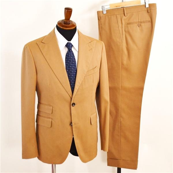 TAGLIATORE 2つボタン シングルスーツ L YA7 キャメルブラウン 2SVJ26D11 ...