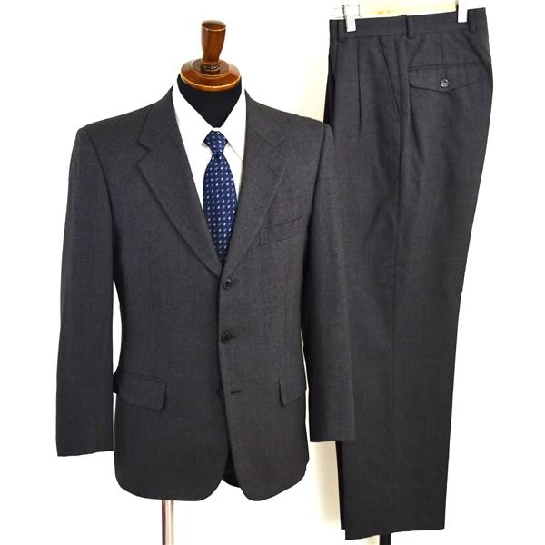 ポールスミス LONDON 段返り 3つボタン シングルスーツ S Y4 ダークグレー FM-HK0...