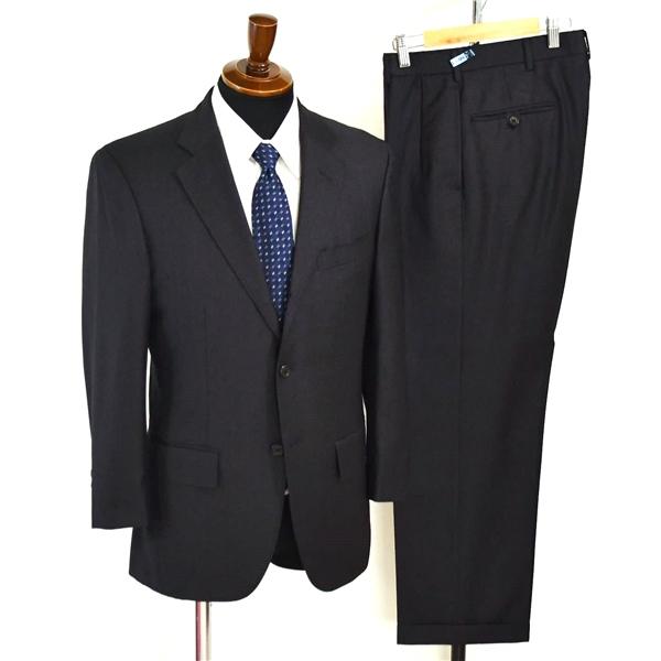 POLO ラルフローレン 段返り 3つボタン シングルスーツ M A5 ダークグレー 袖口4つ釦 開...