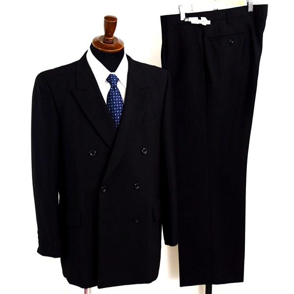 SIX EMPEROR 6つボタン ダブルスーツ M AB5 ブラック 黒 アジャスターなし ブラッ...