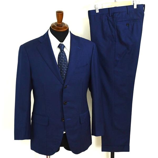 Michelangelo 伊製 エルメネジルドゼニア ２パンツ 3つボタン シングルスーツ M AB...