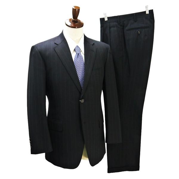 ELEFIT エレフィット 2つボタン シングルスーツ 袖口4つボタン AB6 L ダークグレー ス...