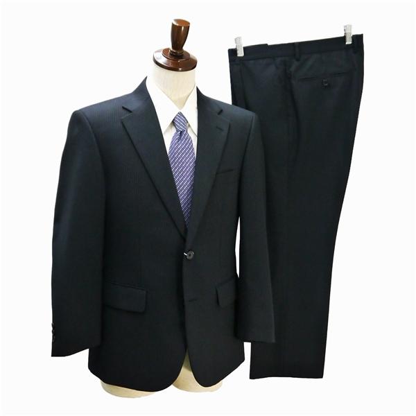 美品 Christian Orani 2つボタン シングルスーツ AB4 M ダークグレー ストライ...