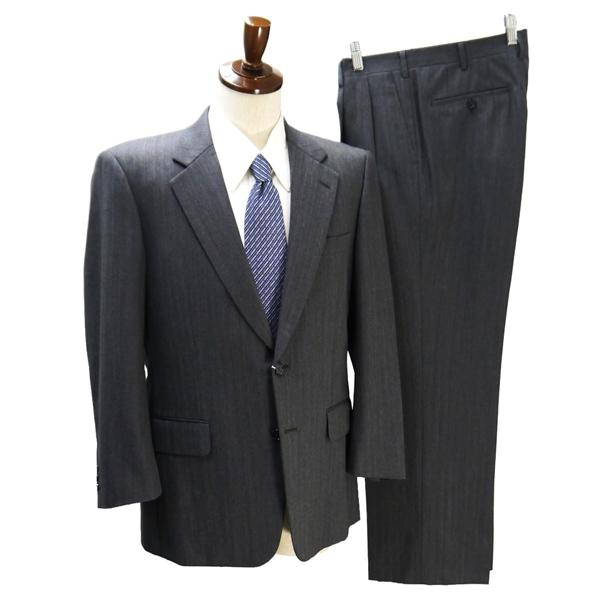 Dorland House 2つボタン シングルスーツ 袖口3つボタン AB5 M グレー シャドー...