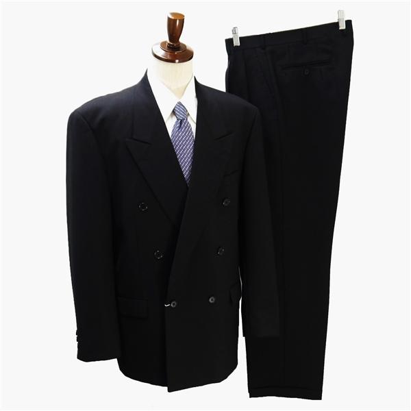 KNIZE&amp;yock クニーゼ&amp;ヨーク 6つボタン ダブルスーツ 袖口3つ釦 A8 XL ブラック ...