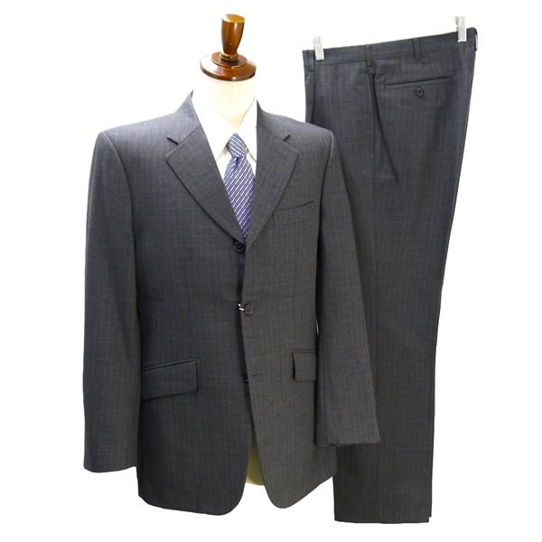 タケオキクチ 段返り 3つボタン シングルスーツ 袖口4つボタン A8 XL ダークグレー 暗灰色 ...