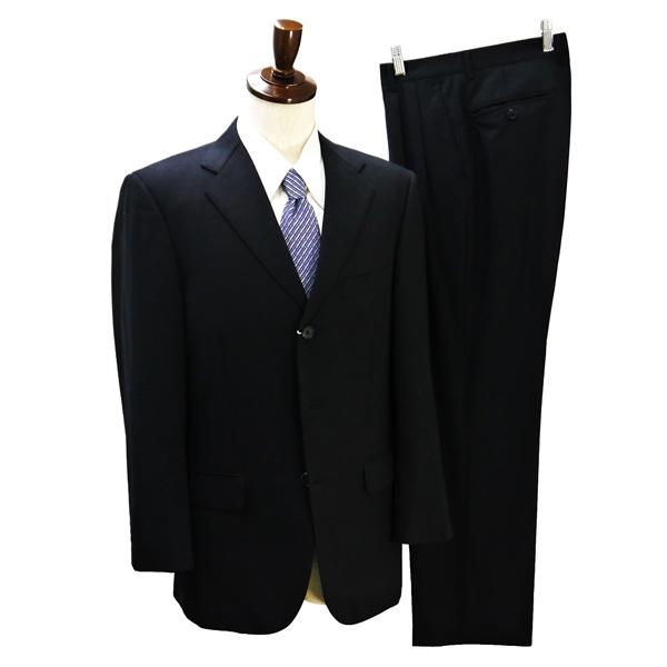 REGAL リーガル 3つボタン シングルスーツ 袖口4ボタン A5 M ブラック 黒色 ツータック...
