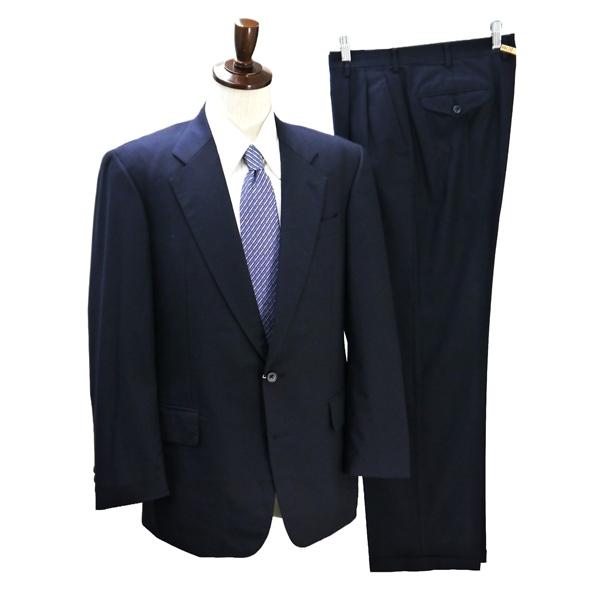 MORABITO 2つボタン シングルスーツ 袖口3つボタン YA9 XL ダークネイビー 濃紺色 ...