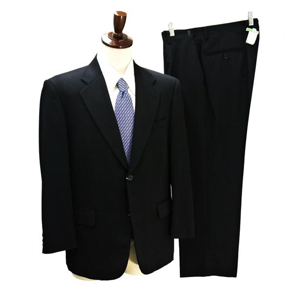 C.D.K SUPER TEX 2つボタン シングルスーツ AB5 M ブラック ワンタック ウエス...