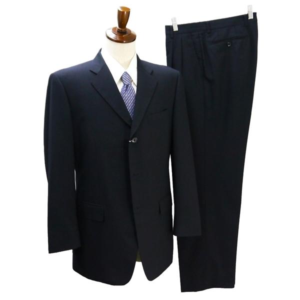 APPARENZA 3つボタン シングルスーツ 袖口4つボタン A6 M ダークネイビー 濃紺色 ツ...