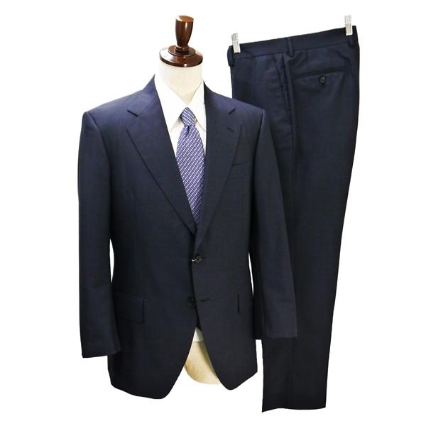 gotairiku 五大陸 2つボタン シングルスーツ AB5 M ダークネイビー ストライプ ノー...