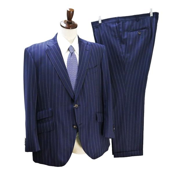 麻布テーラー HARRISONS of EDINBURGH 2つボタン シングルスーツ BE6 XL...