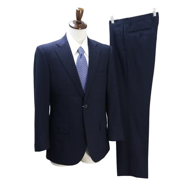 REGAL リーガル 2つボタン シングルスーツ 袖口4つボタン A4 S ダークネイビー 濃紺色 ...