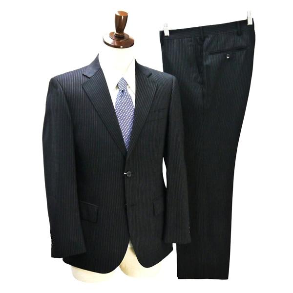 STUDIO by D'URBAN ダーバン 2つボタン シングルスーツ A4 S ブラック ストラ...